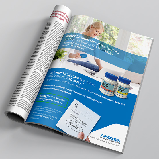 apotex imatinib print advertisement in magazine